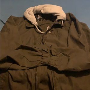 Volcom light weight jacket w/ grey hood